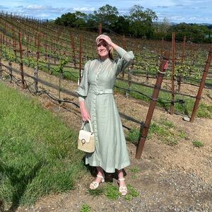 Sage Green Long Sleeve Maxi Dress from Keepsake